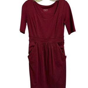 Merona Women's Deep Red Midi Dress